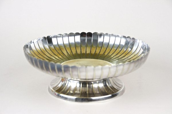 Art Nouveau Silvered Bowl attributed to JL Herrmann, Austria-TQA-2024339