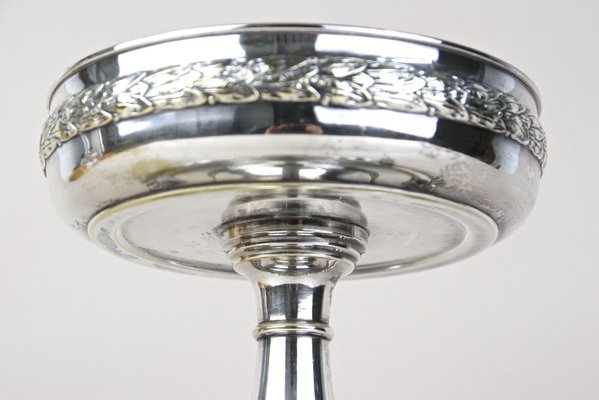 Art Nouveau Silvered Centerpiece with WMF Tray, 1915, Set of 2-TQA-2034394