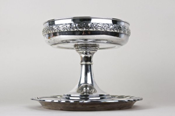 Art Nouveau Silvered Centerpiece with WMF Tray, 1915, Set of 2-TQA-2034394