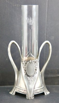 Art Nouveau Sollifleur Engraved Glass Vase from WMF-MJY-1448616