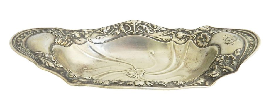 Art Nouveau Sterling Silver Gorham Candy Dish-ARU-626049