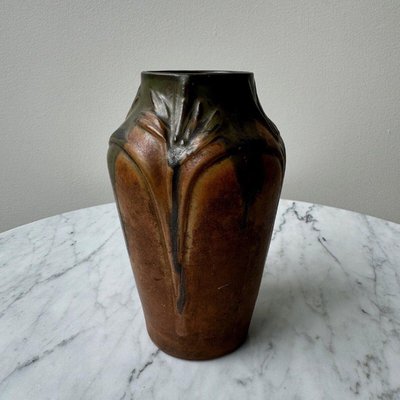 Art Nouveau Stoneware Vase, 1890s-QKG-2028730