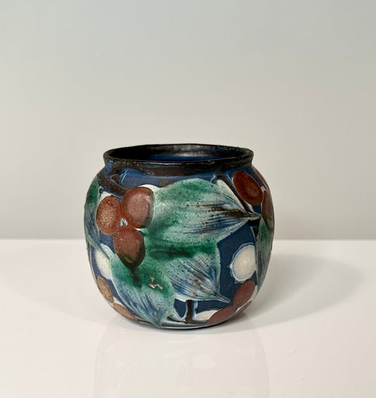 Art Nouveau Studio Ceramic Vase by Herman August Kähler, Denmark, 1930s