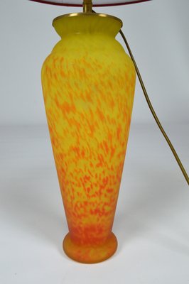 Art Nouveau Style Art Glass Table Lamp, 1970s-XNH-564560