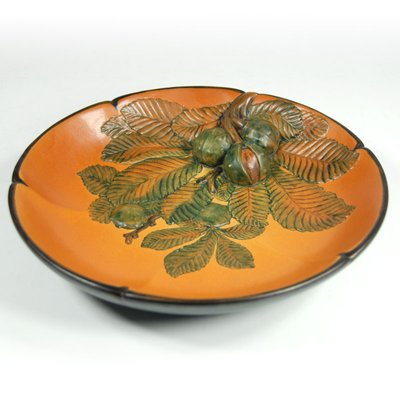 Art Nouveau Style Danish Ceramic Plate from Ipsen, 1920s-GIW-1173161