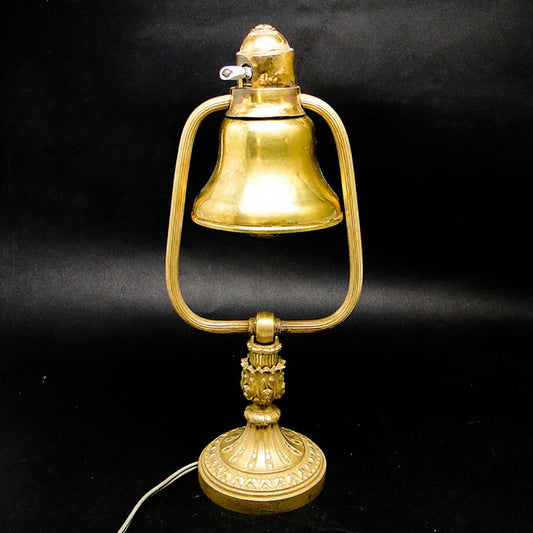 Art Nouveau Style Glass and Metal Desk Lamp, Great Britain, Early 20th Century