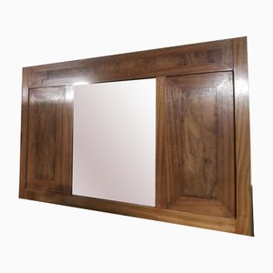 Art Nouveau Style Italian Mahogany Mirror, 1930s-RAQ-1231490