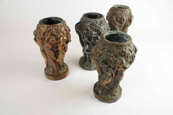 Art Nouveau Style Vases, Set of 4-HYQ-1226291