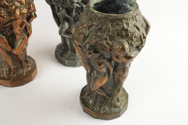 Art Nouveau Style Vases, Set of 4-HYQ-1226291