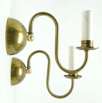 Art Nouveau Style Wall Lamps, Poland, 1950s, Set of 2-BKO-1424886