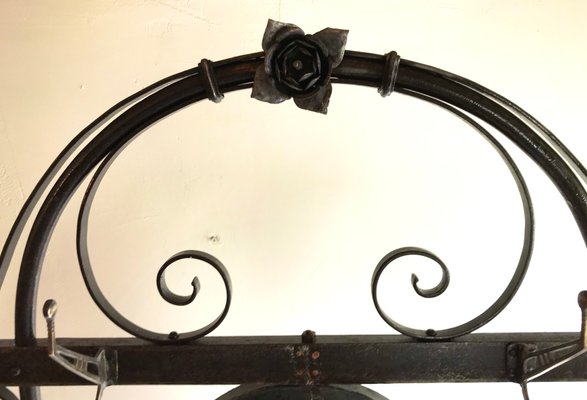 Art Nouveau Style Wrought Iron Coat Rack with Umbrella Stand, 1900s-WZZ-1050201