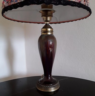 Art Nouveau Table Lamp on Ceramic Base, 1910s-HOI-1399169