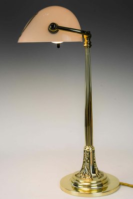 Art Nouveau Table Lamp with New Glass Shade, Vienna, 1900s-SPD-1054027