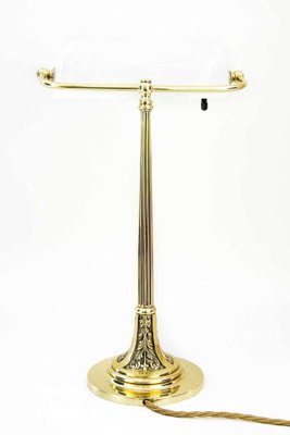 Art Nouveau Table Lamp with New Glass Shade, Vienna, 1900s-SPD-1054027