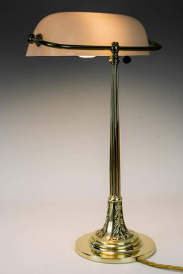 Art Nouveau Table Lamp with New Glass Shade, Vienna, 1900s-SPD-1054027