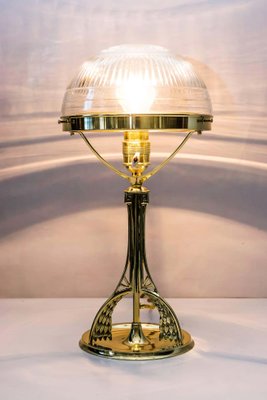 Art Nouveau Table Lamp with Original Cut Glass, 1900s-SPD-1054269