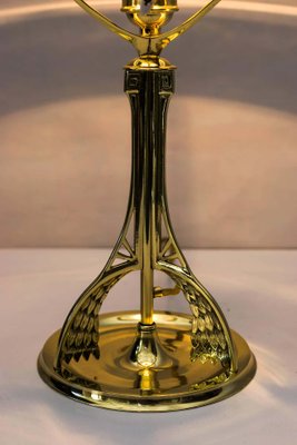 Art Nouveau Table Lamp with Original Cut Glass, 1900s-SPD-1054269