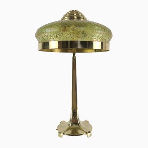 Art Nouveau Table Lamp with Palme & König Shade, Vienna, Austria, 1890s-KDB-1744404