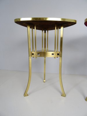 Art Nouveau Tables in Brass, Set of 2-FPY-970318