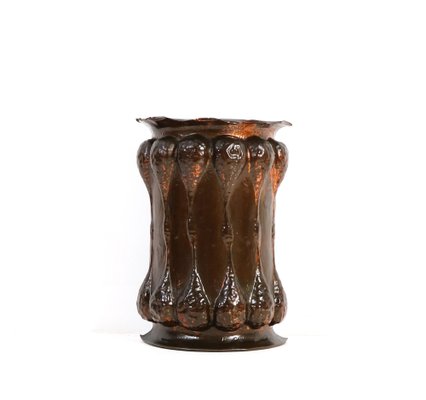 Art Nouveau Umbrella Stand in Patinated Copper, 1900s-MY-1259365