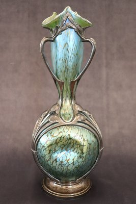 Art Nouveau Vase by Moritz Hacker and Johann Loetz Witwe, 1900s-DCO-1720643