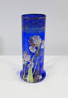 Art Nouveau Vase in Blue, 1890s-RVK-1793480