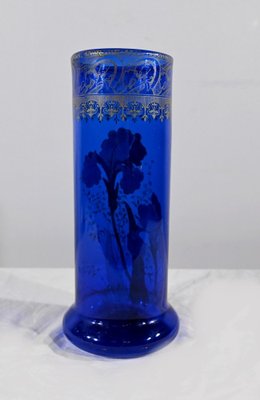 Art Nouveau Vase in Blue, 1890s-RVK-1793480