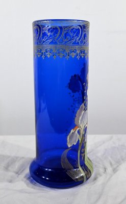 Art Nouveau Vase in Blue, 1890s-RVK-1793480