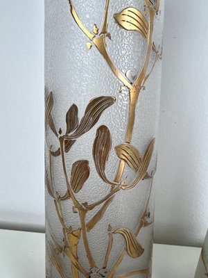 Art Nouveau Vase with Mistletoe by François Theodore Legras, Set of 2-KKG-1326182