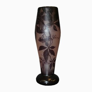 Art Nouveau Vase with Vine Decoration by Gauthier-BCR-1017517