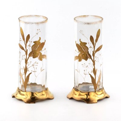 Art Nouveau Vases, Set of 2-WMV-1129685