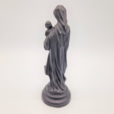 Art Nouveau Virgin Mary with Child in Cast Iron, 1890s-WK-1799565