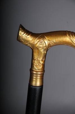 Art Nouveau Walking Stick in Bronze-FLW-1768171