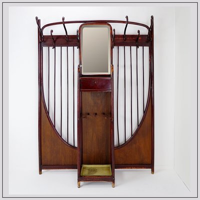 Art Nouveau Wall Mounted Coat Rack from Thonet, Vienna, 1900s-NYF-2024154