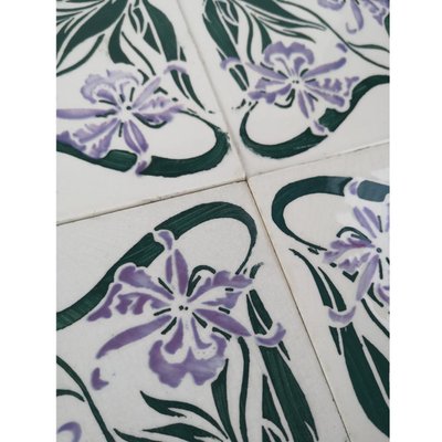 Art Nouveau Wall Tile from Cf Devres, France, 1920s-VDW-960223