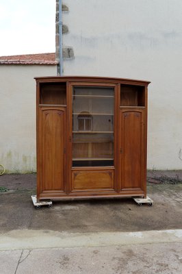 Art Nouveau Walnut Bookcase by Louis Majorelle, 1890s-XNH-1804453