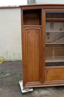 Art Nouveau Walnut Bookcase by Louis Majorelle, 1890s-XNH-1804453