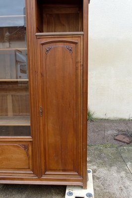 Art Nouveau Walnut Bookcase by Louis Majorelle, 1890s-XNH-1804453