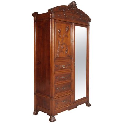 Art Nouveau Walnut Cabinet from Cadorin Venezia-NJV-576419