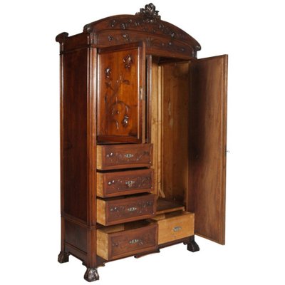 Art Nouveau Walnut Cabinet from Cadorin Venezia-NJV-576419