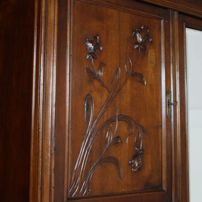 Art Nouveau Walnut Cabinet from Cadorin Venezia-NJV-576419