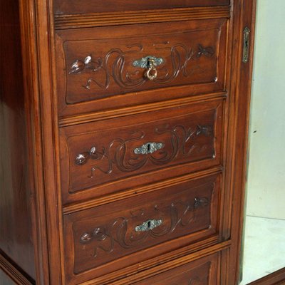 Art Nouveau Walnut Cabinet from Cadorin Venezia-NJV-576419