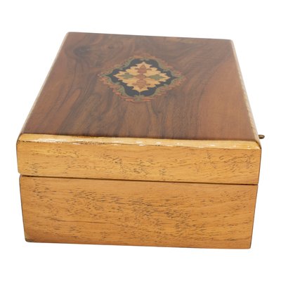 Art Nouveau Walnut Casket-WFJ-1056958