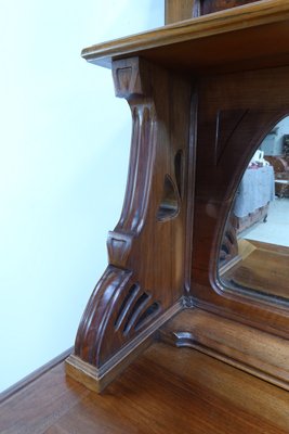 Art Nouveau Walnut Server, 1900-RVK-2024485