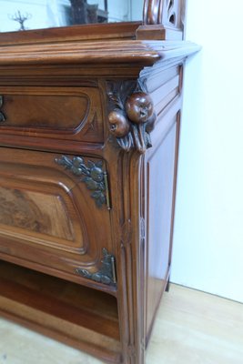 Art Nouveau Walnut Server, 1900-RVK-2024485