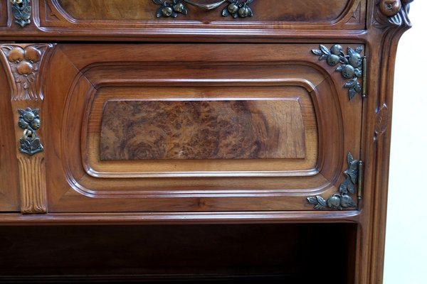 Art Nouveau Walnut Server, 1900-RVK-2024485