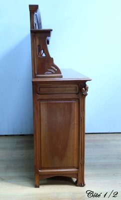 Art Nouveau Walnut Server, 1900-RVK-2024485