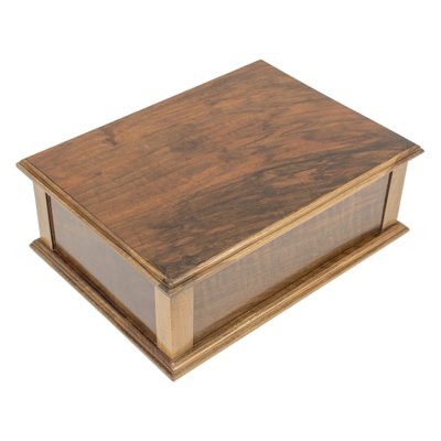 Art Nouveau Walnut Wood Box-WFJ-1066921