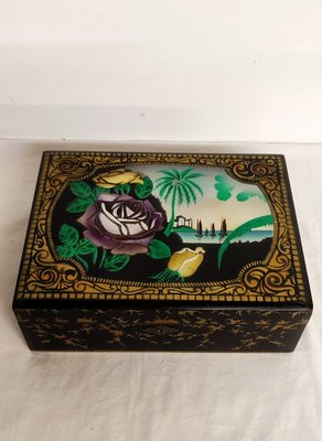 Art Nouveau Wooden Box. Spain, 1940s-RGF-1725768