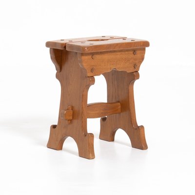 Art Nouveau Wooden Stool, 1920s-VT-786149